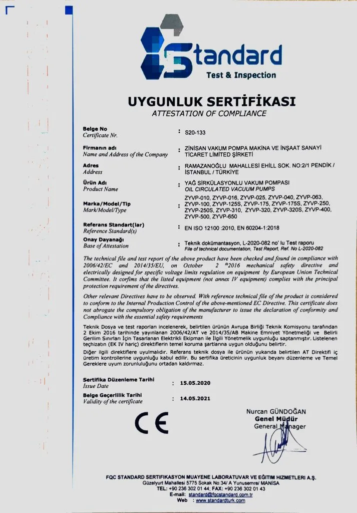 CE Certificate